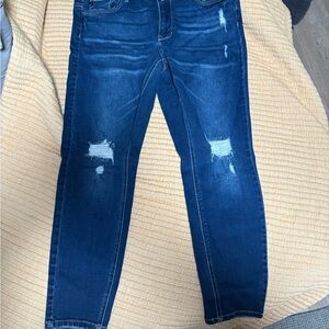 KanCan Dark Blue Distressed Skinny Jeans